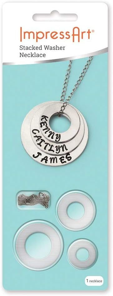 ImpressArt - Stacked Washer Necklace Metal Stamping Project Kit