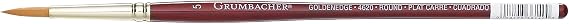 Grumbacher Goldenedge Golden Toray Round Watercolor Brush, Synthetic Bristles, Size 5 (4620.5)