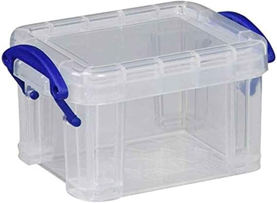 Really Useful Box Plastic Storage 0.14 Litre Clear (Pack of 10)