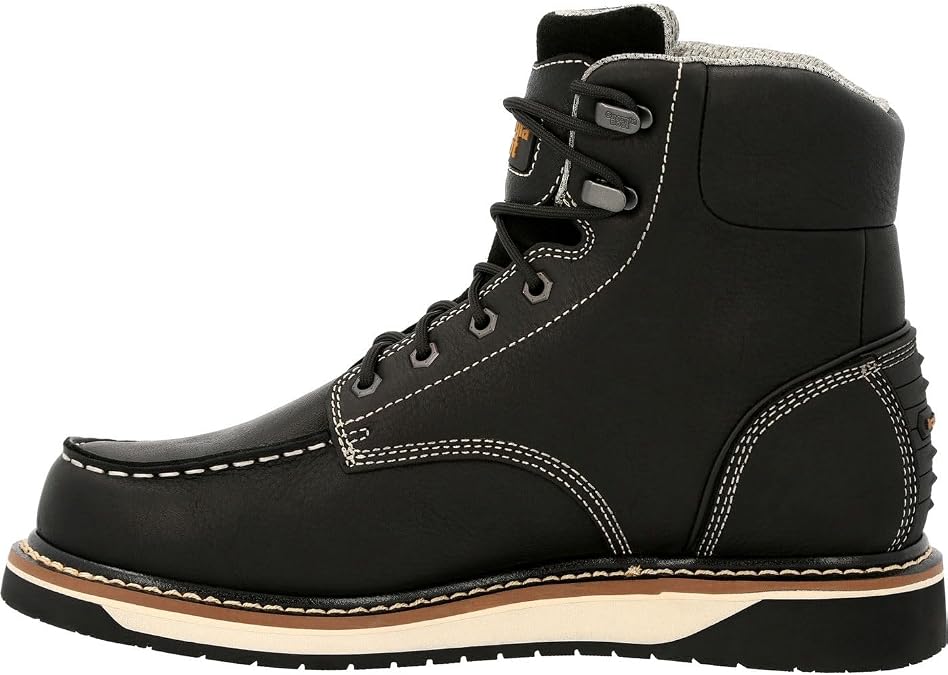 Georgia Boot Men's AMP LT Wedge Waterproof Moc-Toe Work Boots