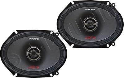 Alpine SPR-68 6x8 Coaxial 2-Way Type-R Speaker Set
