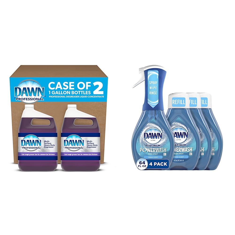 Dawn Professional Degreaser and Dawn Platinum Powerwash Dish Spray Bundle