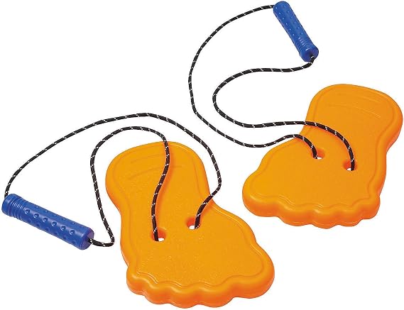 Fun Express Giant Plastic Feet Stilts, Bright Orange, 8 3/4", 2 Pieces