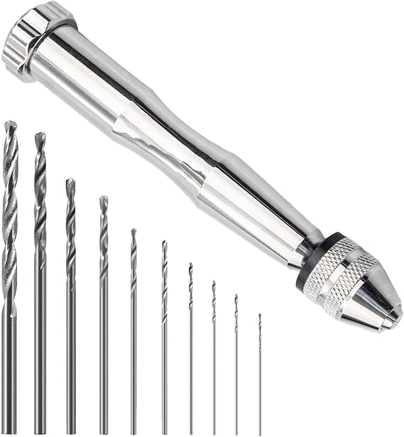 Hand Drill Bit Set,Precision Pin Vise Drill,Micro Twist Drill Bits 0.8-3mm