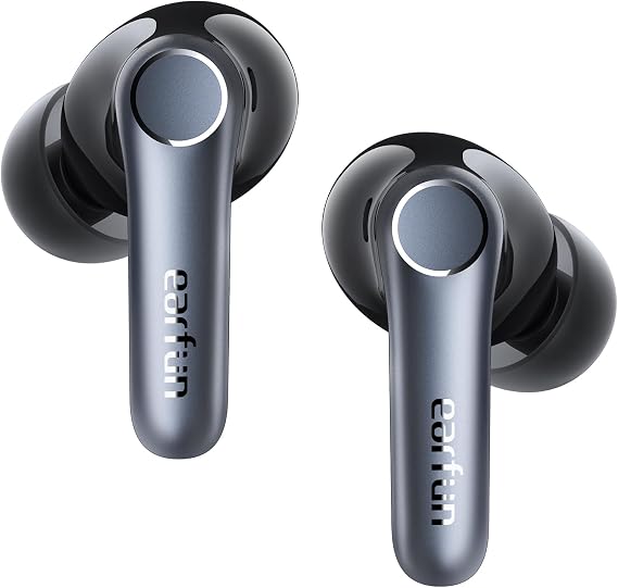 EarFun Air Pro 4 Adaptive Hybrid Noise Canceling Wireless Earbuds, Qualcomm Snapdragon Sound, aptXTM Lossless, 6 Mics AI CVC 8.0 Call, LDAC Hi-Res Audio, 52H Playtime, Bluetooth 5.4, in-Ear Detection | Qualcomm Snapdragon Sound, aptX Lossless, LDAC Hi-Res Audio, 52H Playtime, Bluetooth 5.4, In-Ear Detection, 6 Mics AI Call