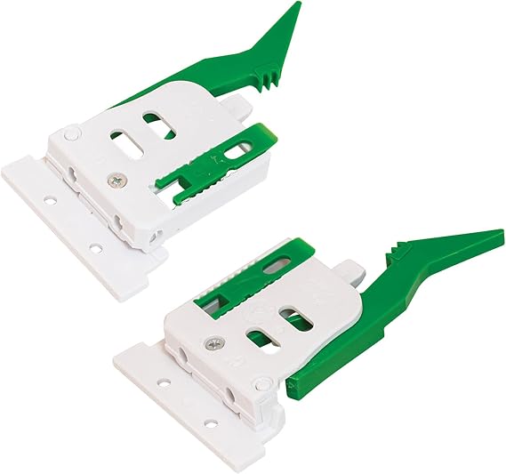BRIXWELL QHGF-001 Front Locking Device for Grass Elite Plus and Grass Maxcess Concealed Undermount Slides Pair (Left/Right) with Flange