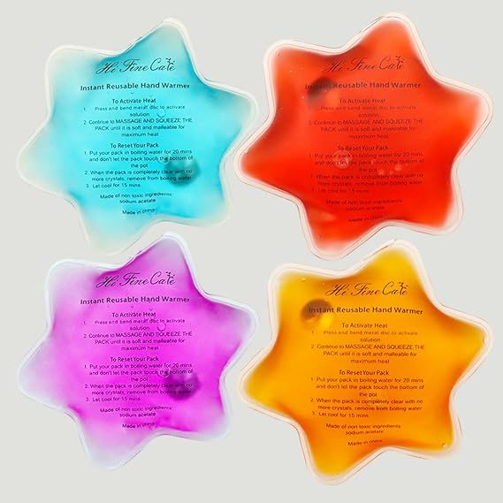 Instant Reusable Hand Warmer - Click Heat Pack for Winter Outdoor Activities - Long Lasting Warmth Perfect for Cold Hands Ideal for Cold Weather, Skiing, Camping & Gifts