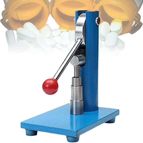 Manual Tablet Press Machine, Powder Tablet Maker with Extended Handle, 6mm/8mm/10mm/12mm Tablet Punch Press for Easy Pill Stamping and Tableting