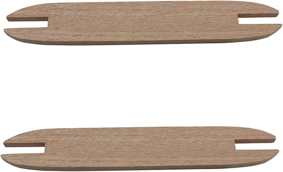 Ruiwaer 2PCS 15cm Wooden Knitting Needles Weaving Loom Tools Shuttle Beech DIY Sweater Scarf Tapestry Weaving Accessories for Weaving Kid DIY Craft Sweater Scarf