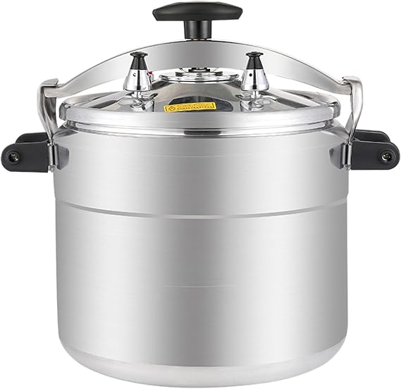 Commercial Very Large Pressure Cooker, 33-60 Quart Aluminum Pressure Cooker Anti-Scalding and Heat-Insulating Handle, Double Valves for Stable Cooking Pressure, for Commercial Use,50L(40L)
