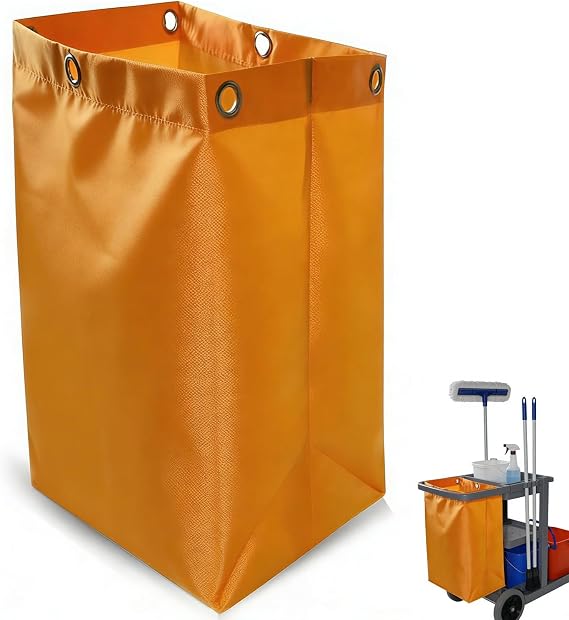 Replacement Janitorial Cart Bag,High Capacity Waterproof Thickened Cart Bag