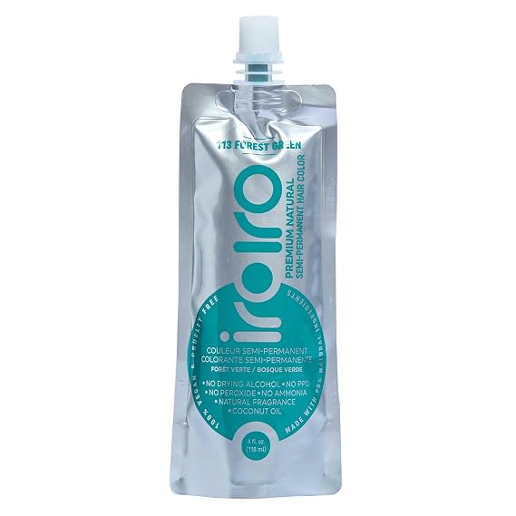 IROIRO Premium Natural Semi-Permanent Hair Color113 Forest Green (4oz)