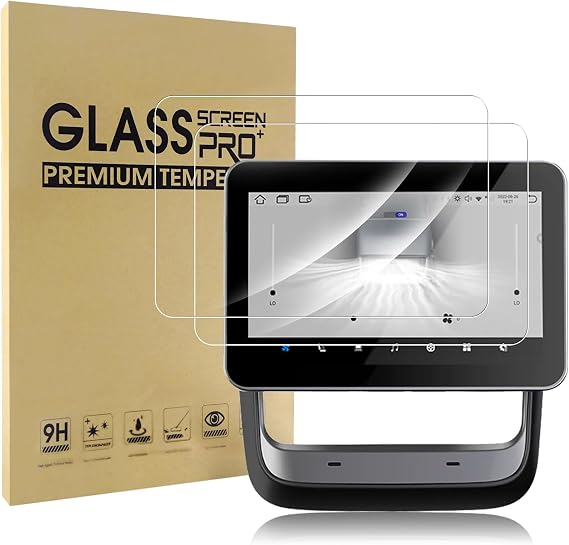 Simpeak 2-Pack 9H Rear Screen Protector Compatible with Tesla Model 3 2025 2024 8-Inch Rear Touchscreen Accessories, Anti-Scratch, Sensitive Touch