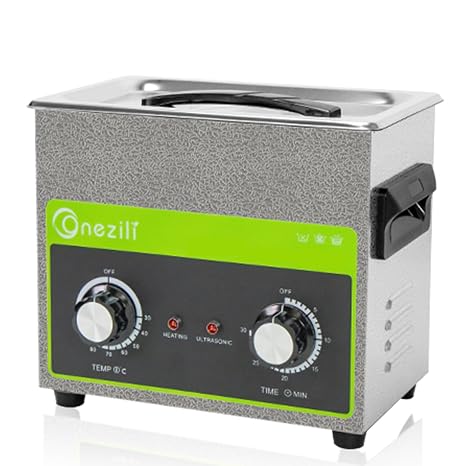 ONEZILI Ultrasonic Cleaner 3L, Ultrasonic Cleaning Machine with Industrial Transducers, 120W Timer Ultrasound Cleaner Machine for Parts Jewelry Glasses