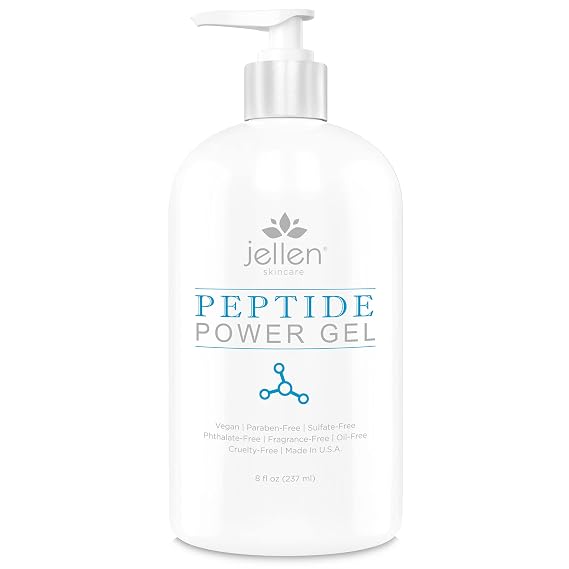 Jellen Peptide Conductive Facial Gel, Microcurrent & Ultrasonic, 8 oz