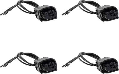 4PCS Reverse Backup Sensor Parking Rear Bumper Parking Assist Sensor Connector Replacement for Ford F150 F250 F350 E-150 E-250 Escape Explorer Lincoln Mercury Mariner 3F2Z15K859BA