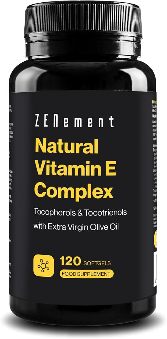 Vitamin E Complex - Tocopherols & Tocotrienols - Antiox - 120 Capsules