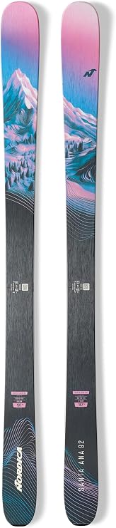 Nordica Santa Ana 92 Women's All-Mountain Skis | Freeride, Woodcore, Titanal Reinforced, Tip and Tail Rocker, Advanced