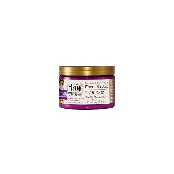 Maui Moisture Shea Butter Hair Mask for Dry Damaged Hair, 340g