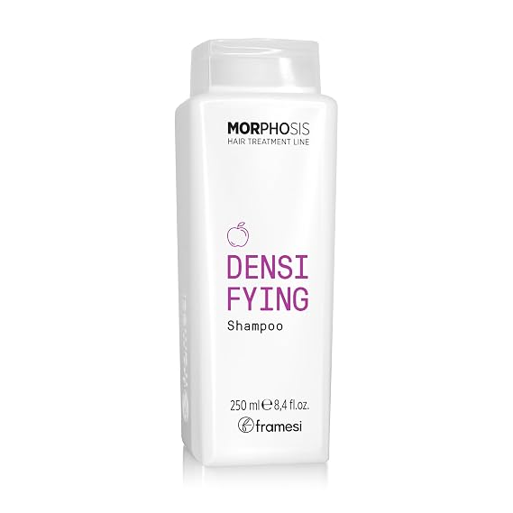 Framesi Morphosis Densifying Shampoo - Volumizing Shampoo for Thinning Hair - Sensitive Scalp Shampoo - Helps Improve Hair Resilience - Strengthening with Tri-C-Peptides - Sulfate Free (8.4 Fl Oz)