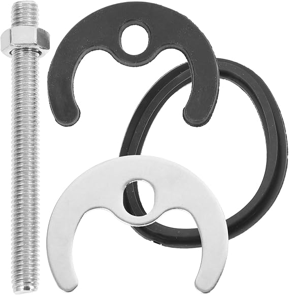 Hemobllo Faucet Horseshoe Piece - 1 Set Faucet Mounting Washer Lock Nut Mounting Kit Stainless Steel Kitchen Fastener Accessories for Repair
