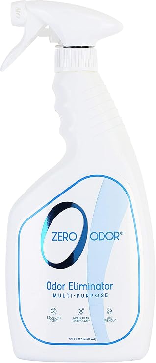 Zero Odor Multi-Purpose Odor Eliminator, Fabric & Room Deodorizer, 22 oz | Odor Eliminator Spray for Hotel, Bathroom, Basement, Trash & Upholstery, Air and Surface use