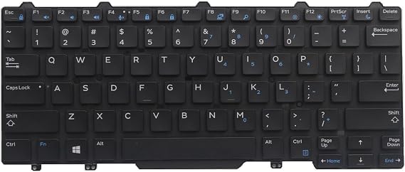 Non-Backlit Keyboard for Dell Latitude 5480 5488 5490 5491 7480 7490,Latitude E5450 E5470, Latitude E7470 E7450 US Layout