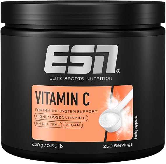 ESN Buffered Vitamin C Powder, 250 g, 0.55 lbs, 250 Servings