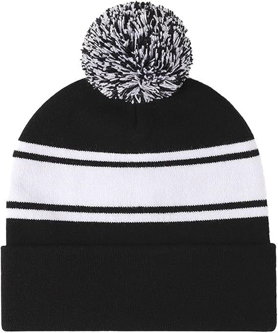 Knit Hats for Women Beanie with Pom Womens Winter Hat Cute Warm Knit Skull Cap Beanie