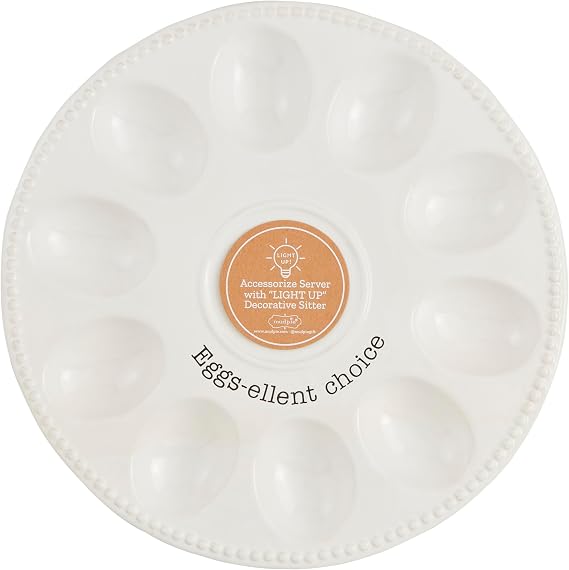 Mud Pie Deviled Egg Tray; 10" dia