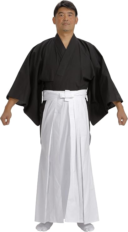 Edoten] Japanese Samurai Hakama Uniform BKWH UMA L