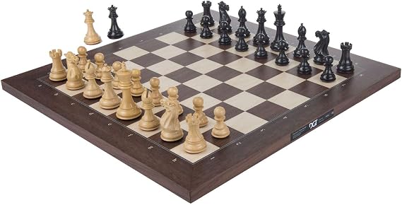 DGT USB Rosewood e-Board with Classic Pieces - Electronic Chess