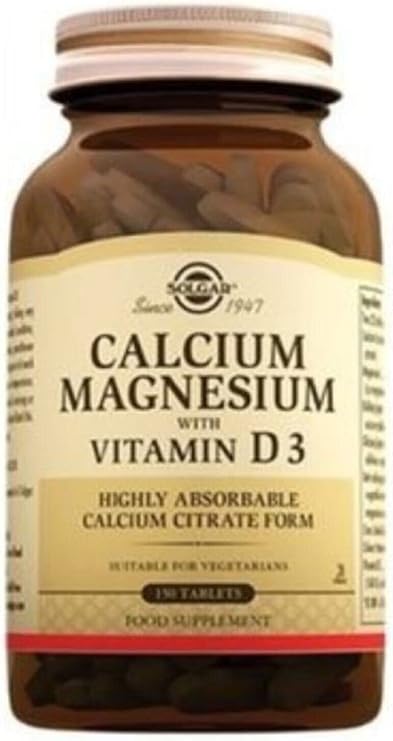 Solgar Calcium Magnesium with Vitamin D3 150 Tablets