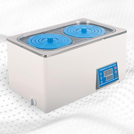 Thermostatic Water Bath 7L Water Bath Laboratory HH-2 Digital Water Bath Heater Water Bath with 2 Openings for Lab Use Food Heating Chemical Biological Experiment, 110V 600W