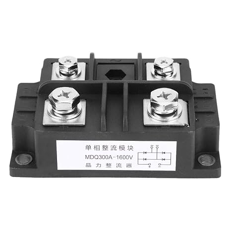 Single Phase Diode Bridge Rectifier Module 300A 1600V High Voltage Power Conversion with Four Terminal Design for Industrial Power Supplies and Motor Control Systems