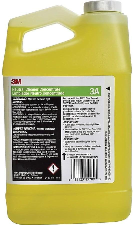 Neutral Cleaner, Use With 3M System