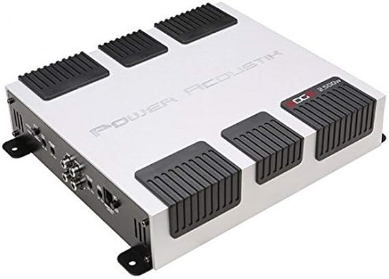 Power Acoustik EG1-2500D 2500W Class D Monoblock Amplifier,WHITE