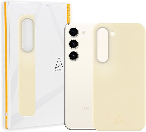 Armor Leather Case for Samsung Galaxy S23 Plus (Twilight White)