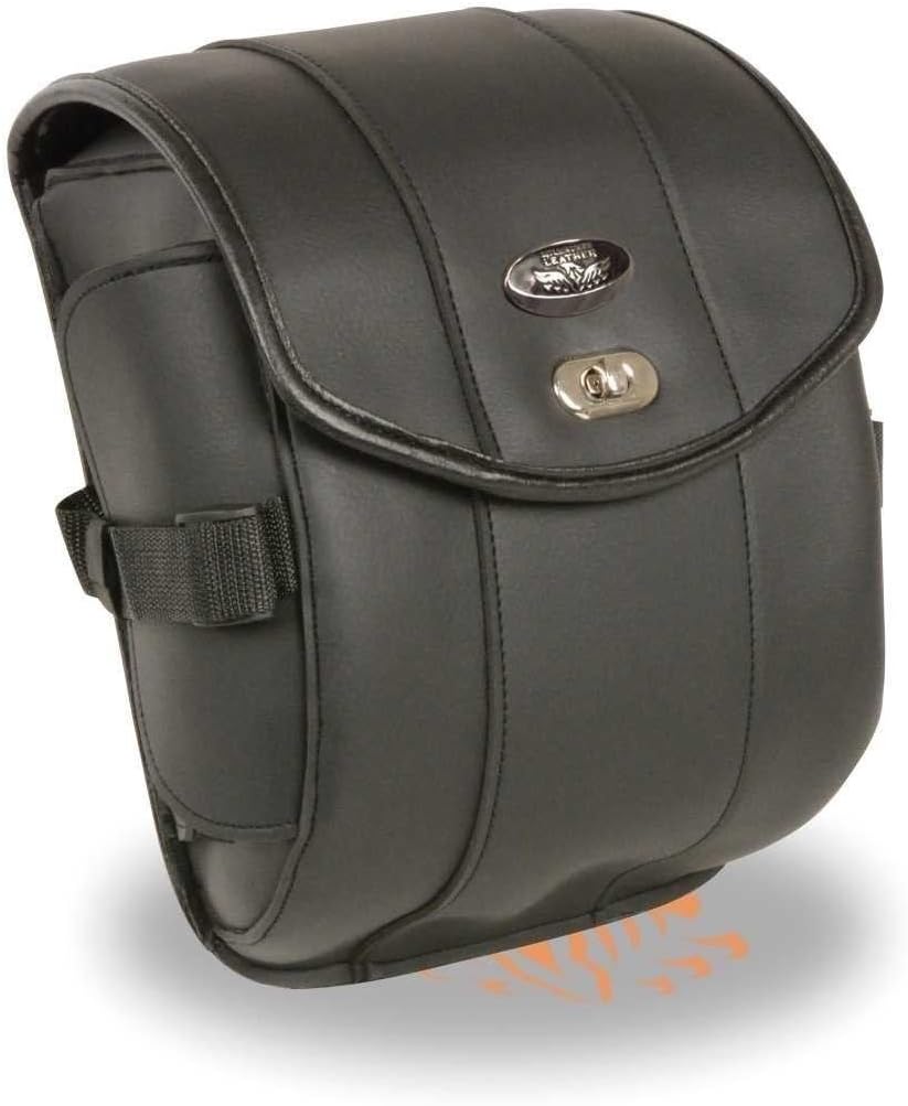 Motorcycle MOTORBIKE CRUISER STYLE SISSY BAR CARRY BAG TRAVEL BAG LUGGAGE BLACK