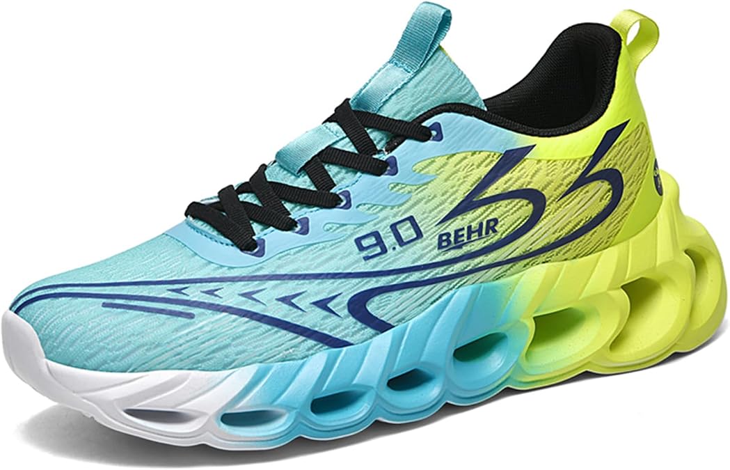 Men's Running Shoes, Soft High Rebound Sole, Breathable Upper, Lightweight, Comfortable, Suitable for Daily Running, Jogging and Casual Sports
