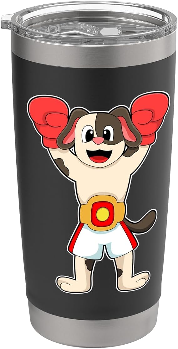 Dog Boxer Boxing gloves Boxing Stainless Steel Insulated Tumbler