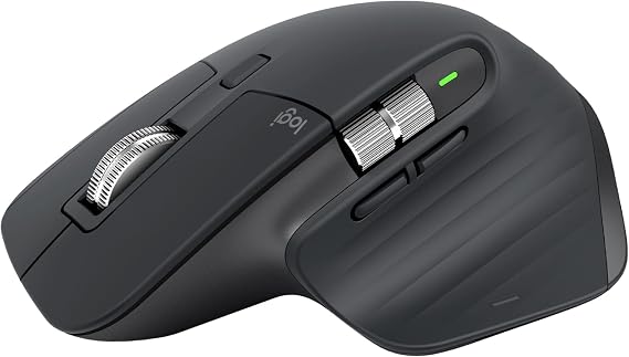 Logitech MX Master 3S Wireless Mouse Standard Edition with Logi Bolt USB Receiver, Ultra-Fast Scrolling,8K DPI,Track on Glass,Quiet Clicks,USB-C,Bluetooth, Windows,Linux,Chrome - Graphite, Pack of 4