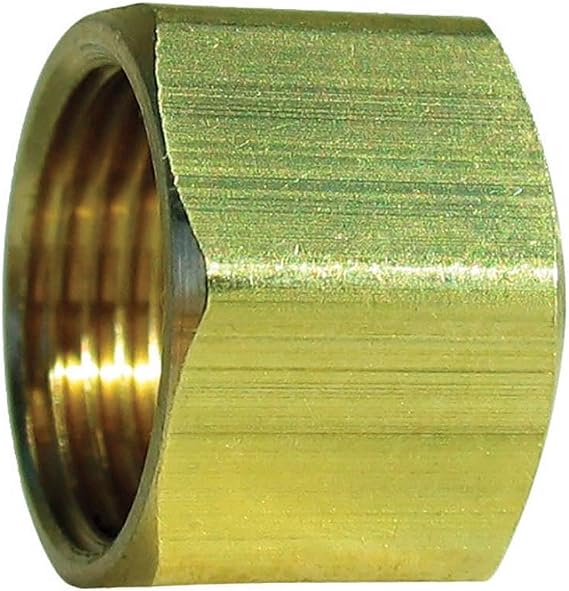 HOMEPLUS+ 3/4 in. Compression X 3/4 in. D Compression Yellow Brass Nut