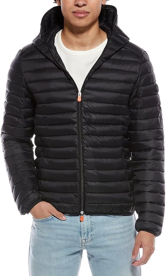 Save The Duck Mens Danielle Puffer Jacket, L, Black