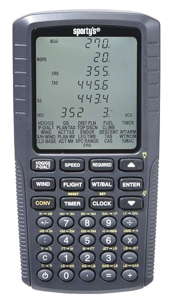 Sporty's Electronic E6B Flight Computer for Pilots