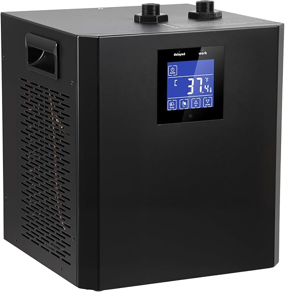 Ice Bath Water Chiller 1/3HP - 87Gal Cold Plunge Chiller with LED Touch Screen & Remote Control, Cools to 39F, 35dB Quiet, Corrosion-Resistant Tubing, Compatible with All Bathtub Types US