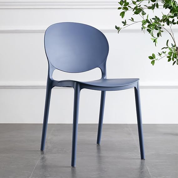 Modern Kitchen Chairs dining chairs stackable chairs plastic chair Plastic Kitchen Chairs Stackable Patio Chairs for Indoor, Outdoor, Restaurant, Bistro, Cafe, Assembly Free Load-bearing 330lbs