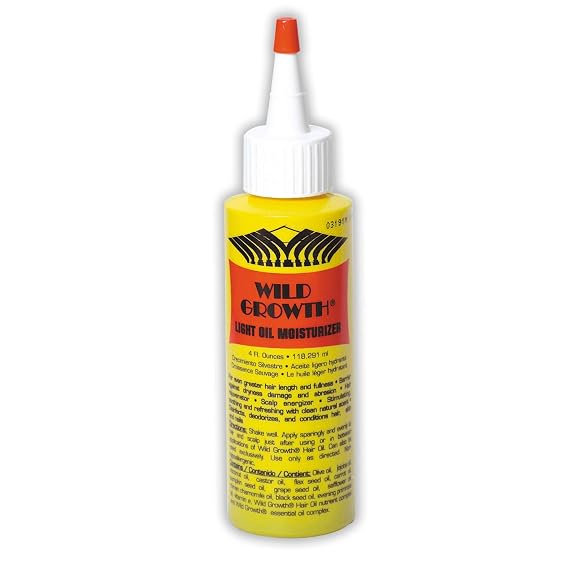 Wild Growth Light Oil Moisturizer, 4 Fl Oz - Leave-In Hair Oil