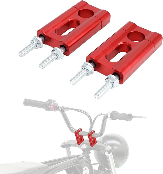 Handlebar Risers 7/8" 22mm Handle Bar Clamps CNC Universal for BT200X CT200 SSR125 MX650 MX350 CRF XR XR Apollo RFZ 50 70 90 110 125 Mini Bike Dirt Pit Bike Red