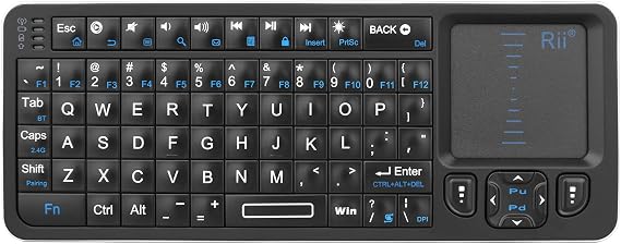Rii K06 Backlit 2.4G/BT Mini Keyboard with IR Learning for Fire Stick,HTPC, IPTV